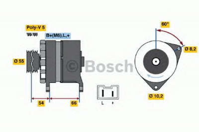 BOSCH 0986038821 -  Генератор