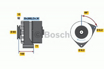 BOSCH 0986039120 -  Генератор