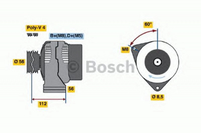 BOSCH 0986039280 -  Генератор