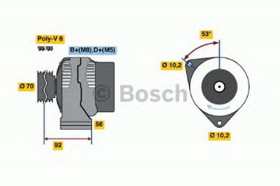 BOSCH 0986039300 -  Генератор