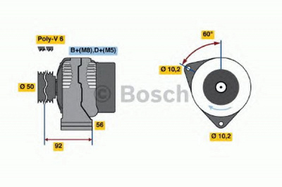 BOSCH 0986039370 -  Генератор