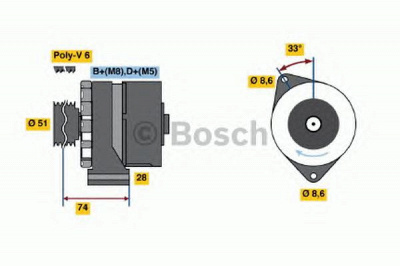 BOSCH 0986039620 -  Генератор