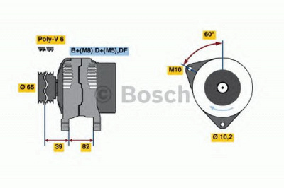 BOSCH 0986039690 -  Генератор