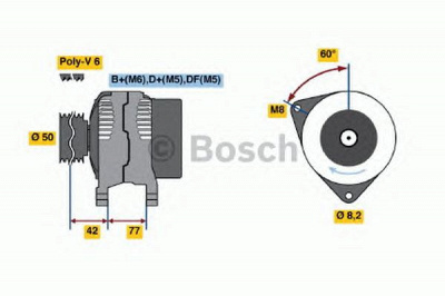 BOSCH 0986039700 -  Генератор