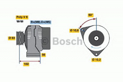 BOSCH 0986039941 -  Генератор