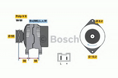 BOSCH 0986040091 -  Генератор