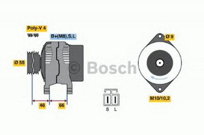 BOSCH 0986040491 -  Генератор