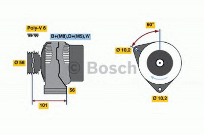 BOSCH 0986041040 -  Генератор