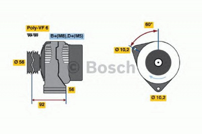 BOSCH 0986041110 -  Генератор