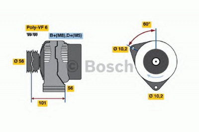 BOSCH 0986041120 -  Генератор