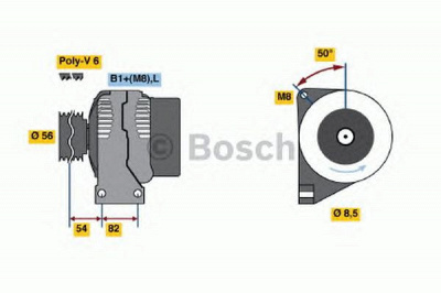 BOSCH 0986041150 -  Генератор