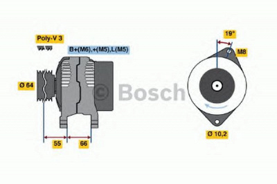 BOSCH 0986041421 -  Генератор