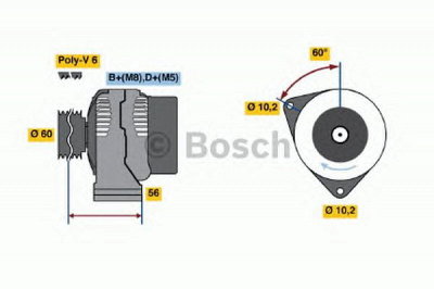 BOSCH 0986041471 -  Генератор