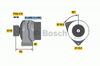 BOSCH 0986041650 -  Генератор