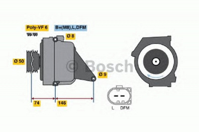 BOSCH 0986041760 -  Генератор