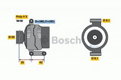 BOSCH 0986041800 -  Генератор
