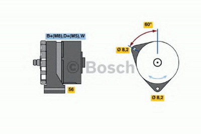 BOSCH 0986041840 -  Генератор