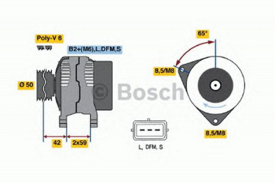 BOSCH 0986041950 -  Генератор
