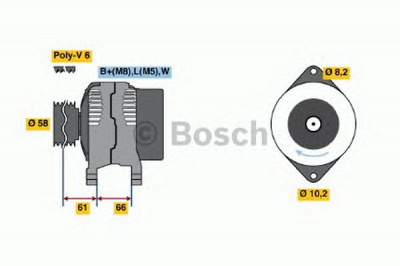 BOSCH 0986042041 -  Генератор