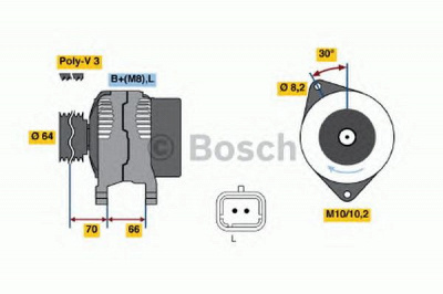 BOSCH 0986042101 -  Генератор