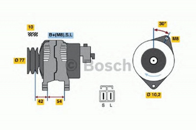 BOSCH 0986042291 -  Генератор