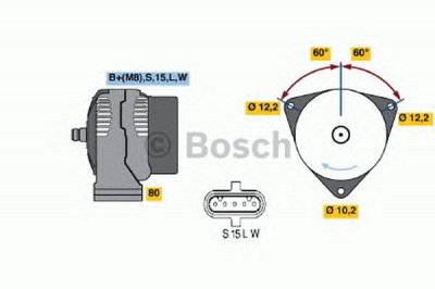 BOSCH 0986042590 -  Генератор