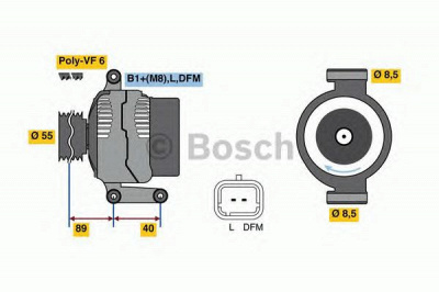 BOSCH 0986042720 -  Генератор