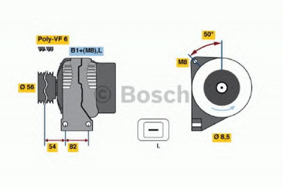 BOSCH 0986042840 -  Генератор