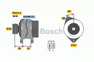 BOSCH 0986042881 -  Генератор
