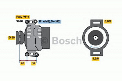 BOSCH 0986043910 -  Генератор