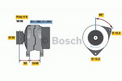 BOSCH 0986044030 -  Генератор