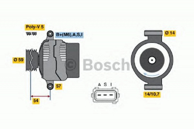 BOSCH 0986044611 -  Генератор