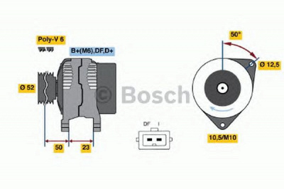 BOSCH 0986044681 -  Генератор