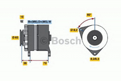 BOSCH 0986044751 -  Генератор