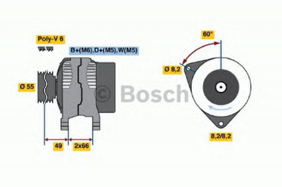 BOSCH 0986044771 -  Генератор