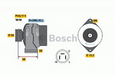 BOSCH 0986044981 -  Генератор