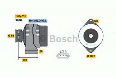 BOSCH 0986045041 -  Генератор