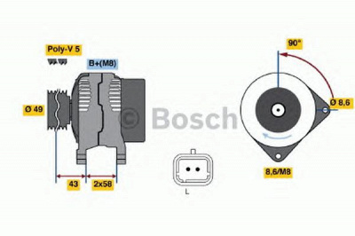 BOSCH 0986045101 -  Генератор