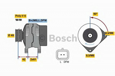 BOSCH 0986045110 -  Генератор
