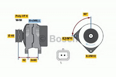 BOSCH 0986045241 -  Генератор