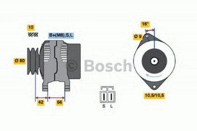 BOSCH 0986045541 -  Генератор