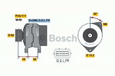 BOSCH 0986045581 -  Генератор
