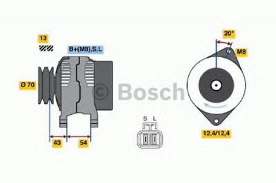 BOSCH 0986045611 -  Генератор