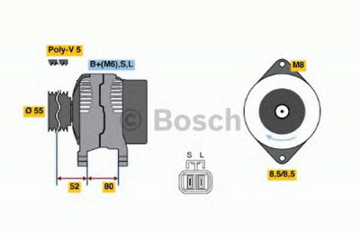 BOSCH 0986045721 -  Генератор