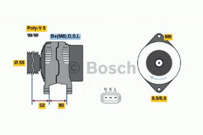 BOSCH 0986045731 -  Генератор