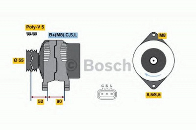BOSCH 0986045741 -  Генератор