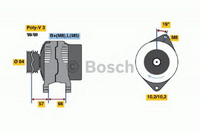 BOSCH 0986045981 -  Генератор