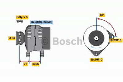 BOSCH 0986046140 -  Генератор