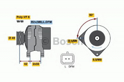 BOSCH 0986046280 -  Генератор