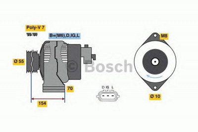 BOSCH 0986046541 -  Генератор